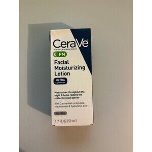 CeraVe PM Facial Moisturizing Lotion 1.7oz - Night Cream for Hydration & Repair